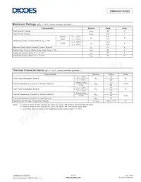 DMNH4015SSD-13 Datasheet Pagina 2