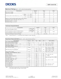 DMP1046UFDB-13 Datasheet Page 2