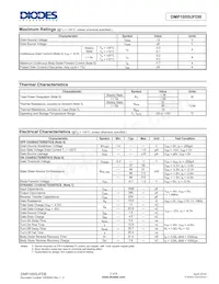 DMP1055UFDB-7 Datasheet Pagina 2