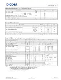 DMP2065UFDB-13 Datasheet Pagina 2