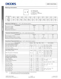 DMP2160UFDBQ-7 Datasheet Page 2