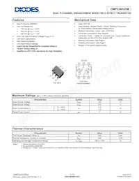 DMP2240UDM-7 Datasheet Cover