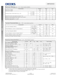DMP6050SSD-13 Datasheet Page 2