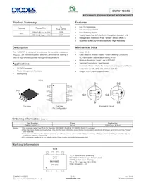 DMP6110SSD-13 Datasheet Cover