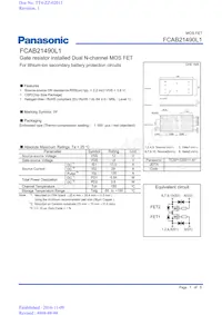 FCAB21490L1 Datasheet Cover
