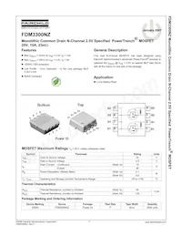 FDM3300NZ Datasheet Cover