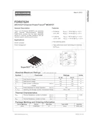 FDR8702H Datasheet Cover