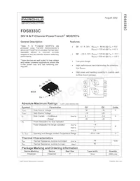 FDS8333C Datasheet Cover
