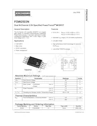 FDW2503N Datasheet Cover