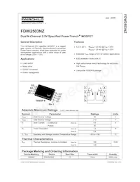 FDW2503NZ Datasheet Cover