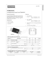 FDW2520C Datasheet Cover