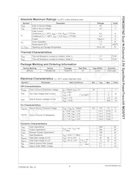 FDW2601NZ Datasheet Page 2