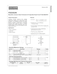 FDZ2553N Datasheet Cover