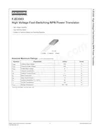 FJE3303H2 Datasheet Cover