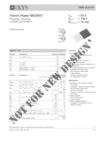 FMM65-015P Datasheet Cover