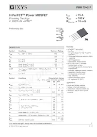FMM75-01F Datasheet Cover