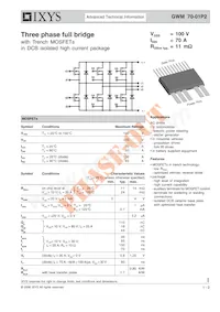 GWM70-01P2 Datasheet Cover