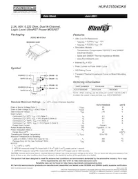 HUFA76504DK8T Datasheet Copertura