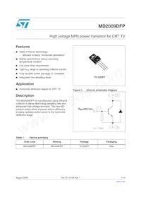 MD2009DFP Datasheet Cover