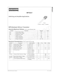 MPS651_D26Z Datasheet Cover