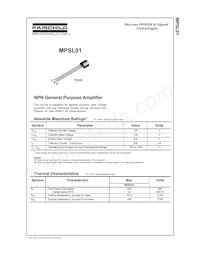MPSL01_D27Z Datasheet Cover