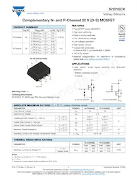 SI1016CX-T1-GE3 Datasheet Cover