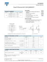 SI1023CX-T1-GE3 Datasheet Cover