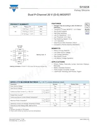 SI1023X-T1-E3 Datasheet Copertura