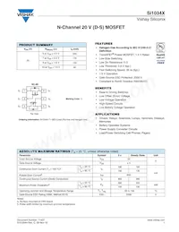SI1034X-T1-E3 Datasheet Cover