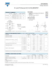 SI1539CDL-T1-GE3 Datasheet Copertura