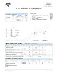 SI3552DV-T1-GE3 Datasheet Cover