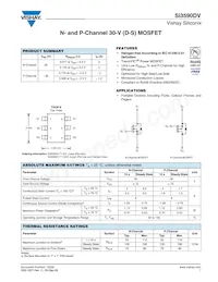 SI3590DV-T1-GE3 Datasheet Cover