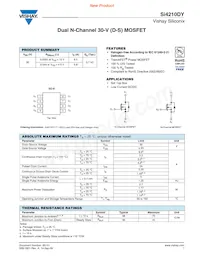 SI4210DY-T1-GE3 Datasheet Cover