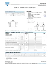 SI4286DY-T1-GE3 Datasheet Cover