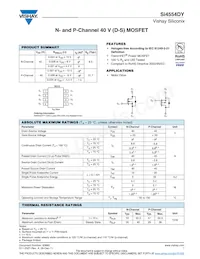 SI4554DY-T1-GE3 Datasheet Cover