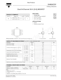 SI4804CDY-T1-E3 Datasheet Cover