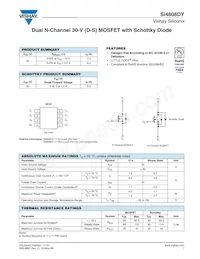 SI4808DY-T1-GE3 Datasheet Cover