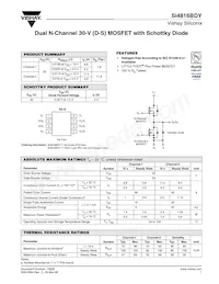 SI4816BDY-T1-GE3 Datasheet Cover