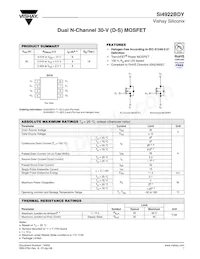 SI4922BDY-T1-GE3 Datasheet Cover