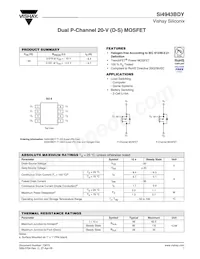 SI4943BDY-T1-GE3 Datasheet Cover