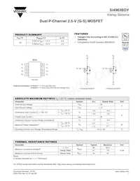SI4963BDY-T1-GE3 Datasheet Cover