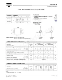 SI4974DY-T1-E3 Datasheet Cover