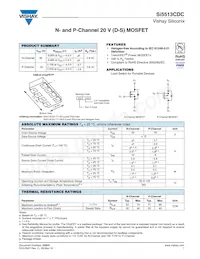SI5513CDC-T1-E3 Datasheet Cover