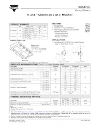 SI5517DU-T1-E3 Datasheet Cover