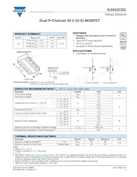 SI5933CDC-T1-E3 Datasheet Cover