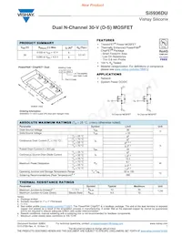 SI5936DU-T1-GE3 Datasheet Cover