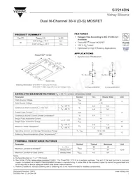 SI7214DN-T1-GE3 Datasheet Cover