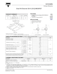 SI7218DN-T1-E3 Datasheet Cover