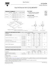 SI7224DN-T1-E3 Datasheet Cover