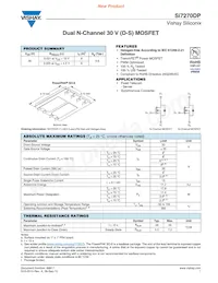 SI7270DP-T1-GE3 Datasheet Cover